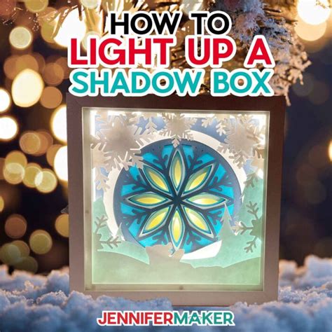 how to make wooden shadow box with electric light lamp|jennifer maker lighted shadow box.